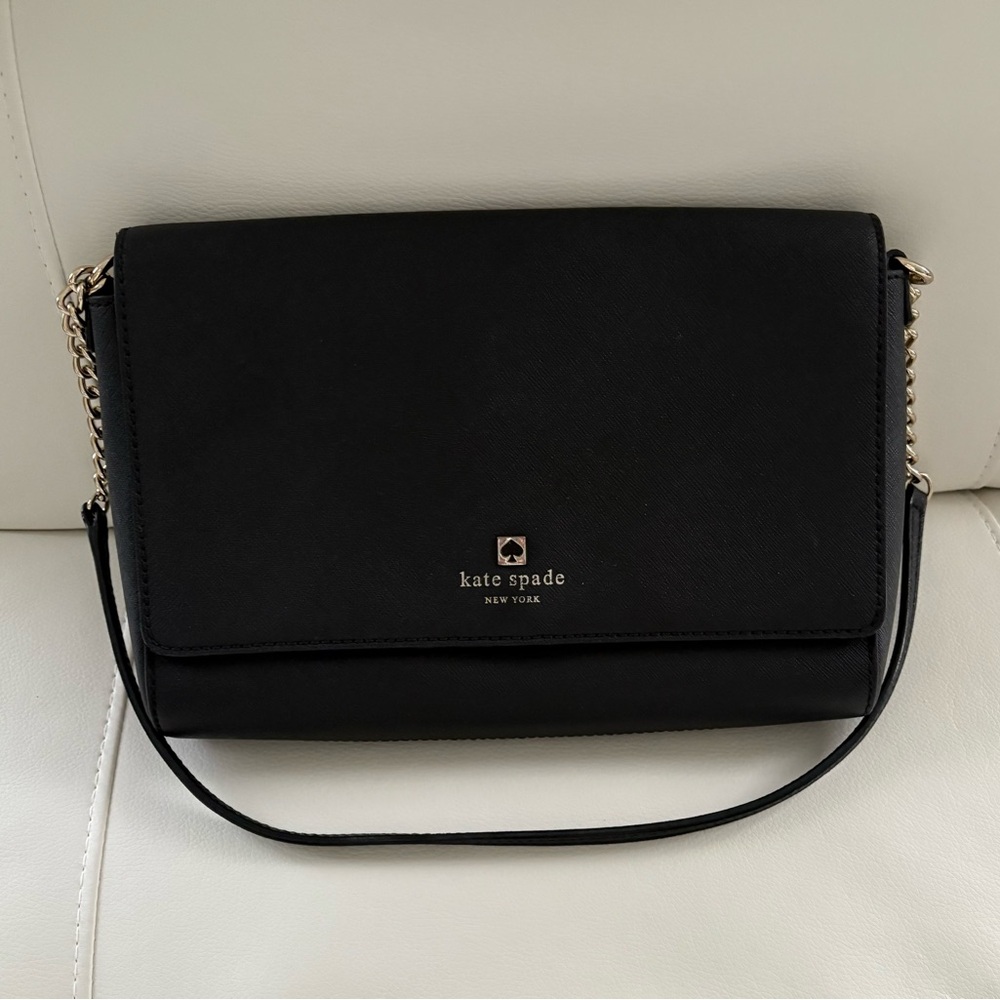 Kate Spade Black Leather Shoulder Bag